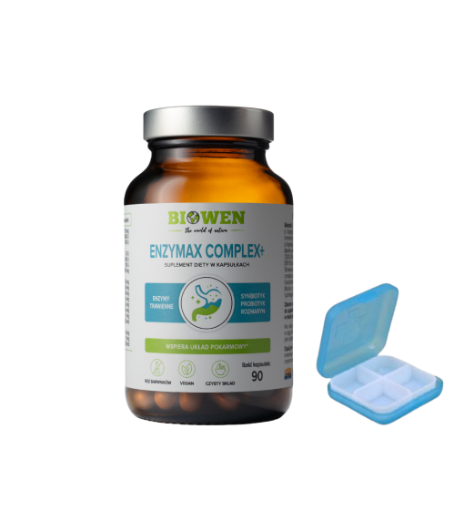 EnzyMax Complex+ Biowen – Enzymy Trawienne – 90 kapsułek Na Trawienie
