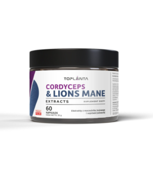 CORDYCEPS MILITARIS & LIONS MANE – 60 kaps ToPlanta