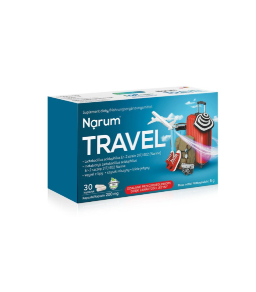 Suplement diety Narine NARUM TRAVEL probiotyki kapsułki 30 szt.