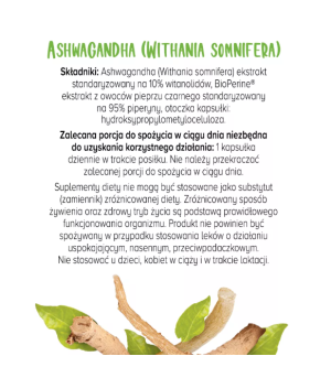 Suplement diety Biowen Ashwagandha 400 mg 120 kapsułek