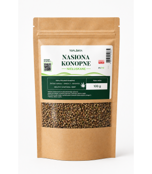NIEŁUSKANE NASIONA KONOPI 100g