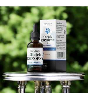 Olejek Konopny Dla Zwierząt 500 mg Organic 10 ml